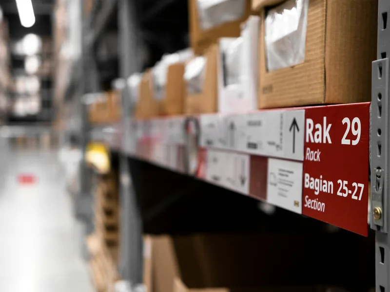 electrical distribution warehouse with organized inventory, logistics equipment, and experienced workers