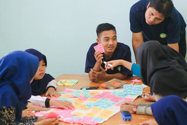 Designers collaborating during a workshop