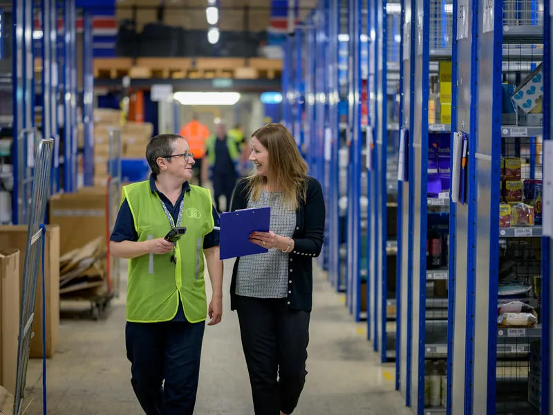 Automated warehouse storage environment
