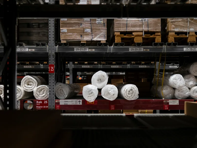 Warehouse fulfillment aisles and automated equipment