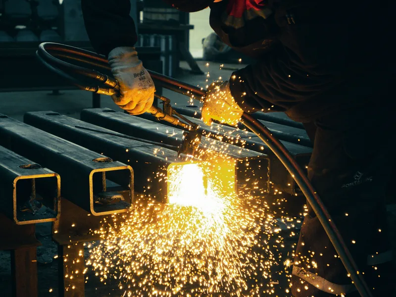 Industrial work environment supporting skilled trades careers